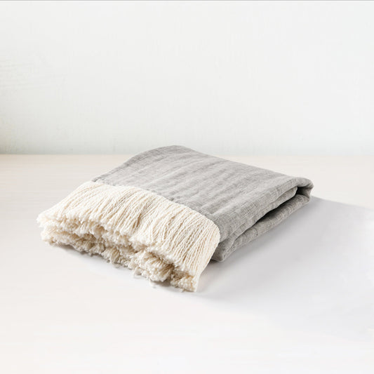 TC Joshua Gray/Ivory Throw - Ornate Home