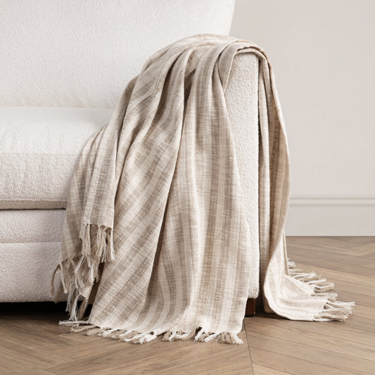 TC Linna Ivory/Natural Throw 50x70 - Ornate Home