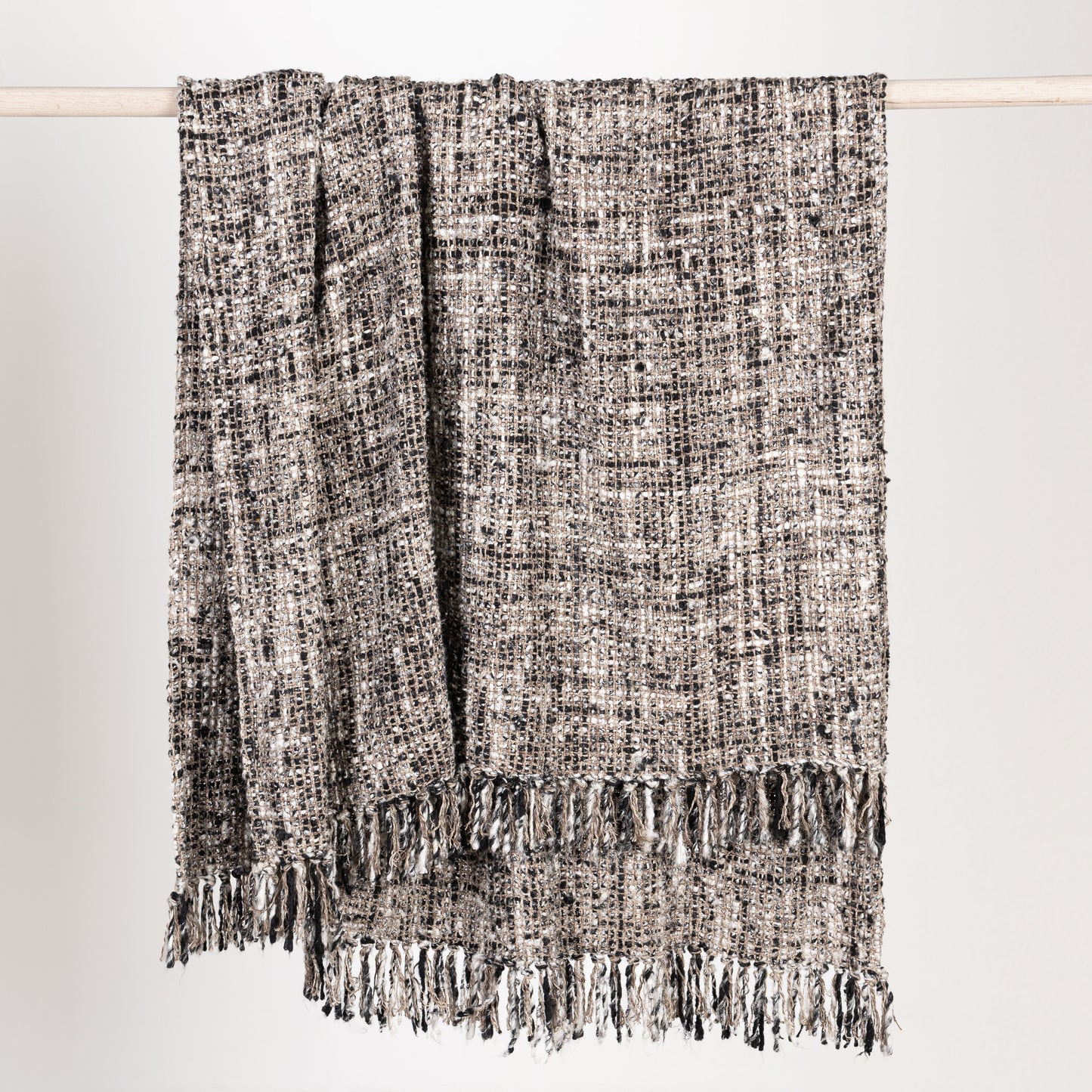 TC Porter Black/Ivory 50x70 Throw - Ornate Home