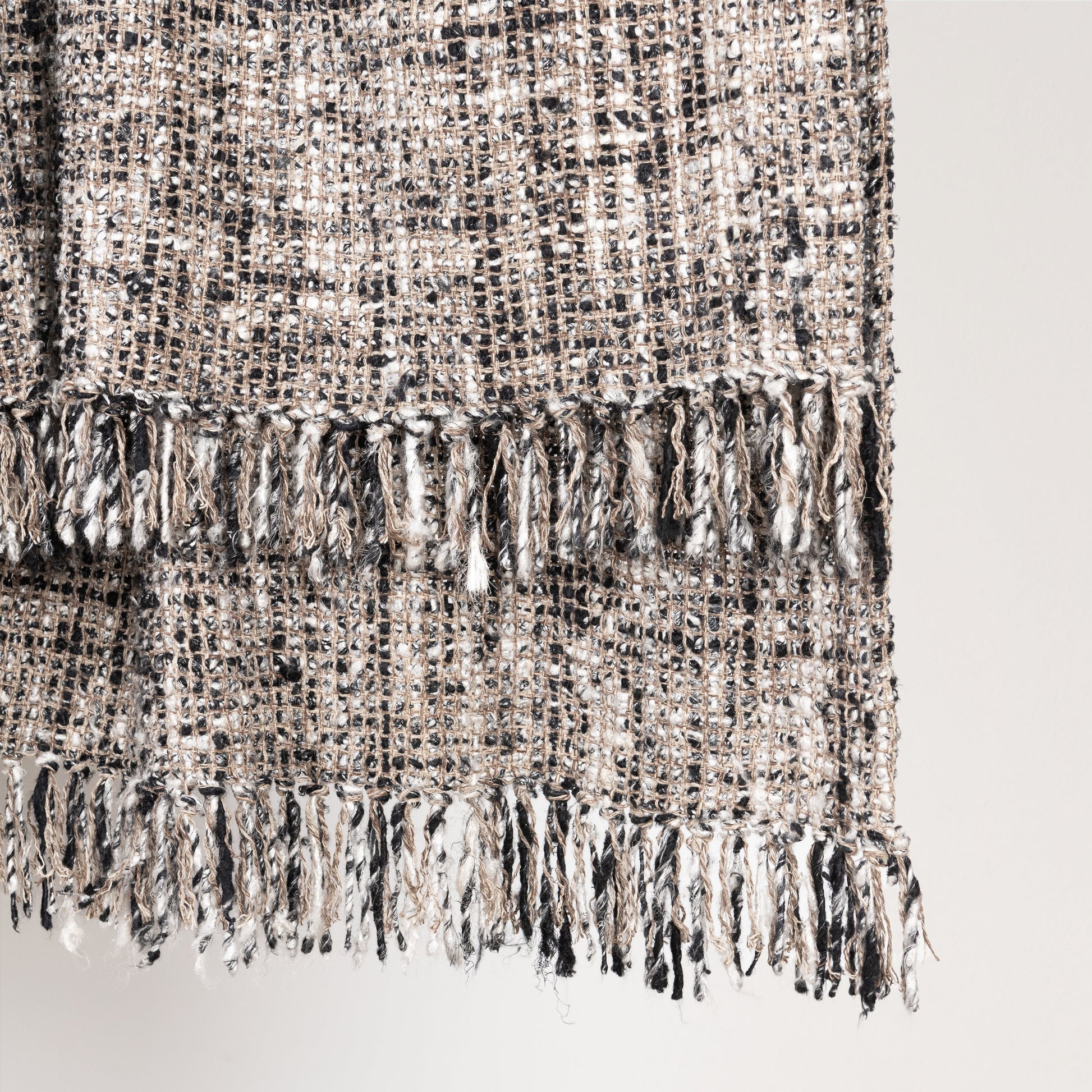 TC Porter Black/Ivory 50x70 Throw - Ornate Home