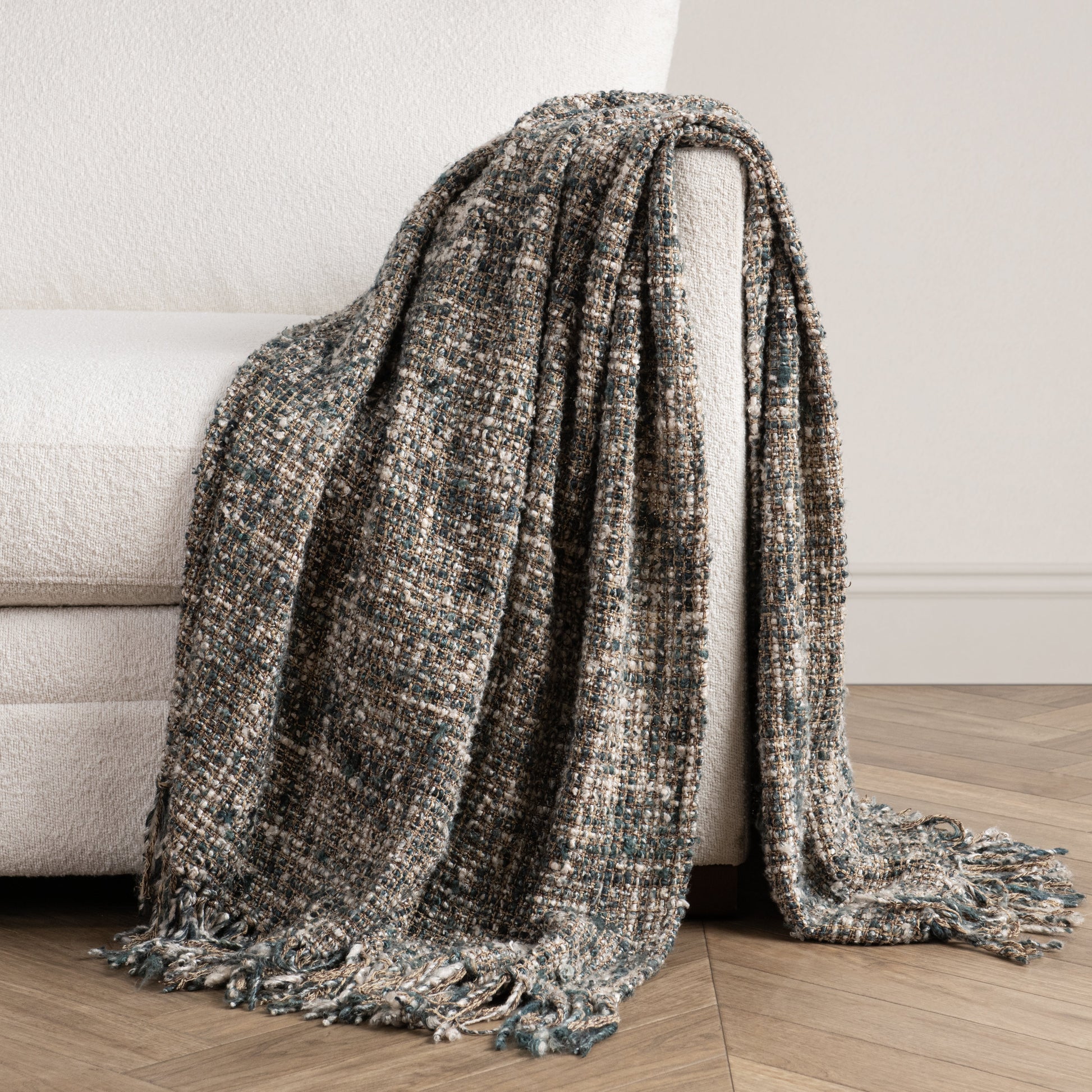 TC Porter Blue Slate 50x70 Throw - Ornate Home