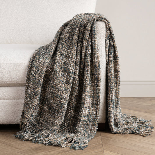 TC Porter Blue Slate 50x70 Throw - Ornate Home