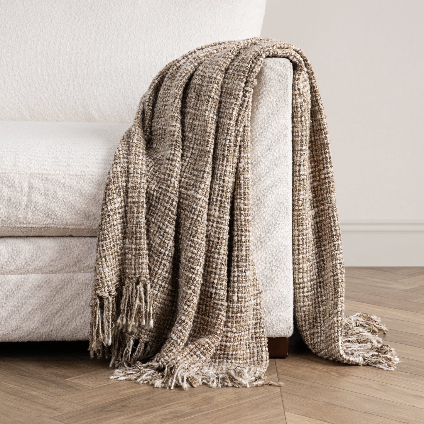 TC Porter Natural/Ivory 50x70 Throw - Ornate Home