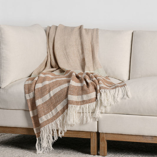 TC Sherry Hazel/Natural Throw 50x70 - Ornate Home