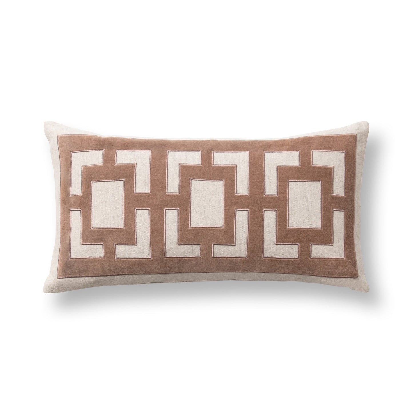 TD Corbin Frothed Brown 14x26 Throw Pillow (Set of 2) - Ornate Home