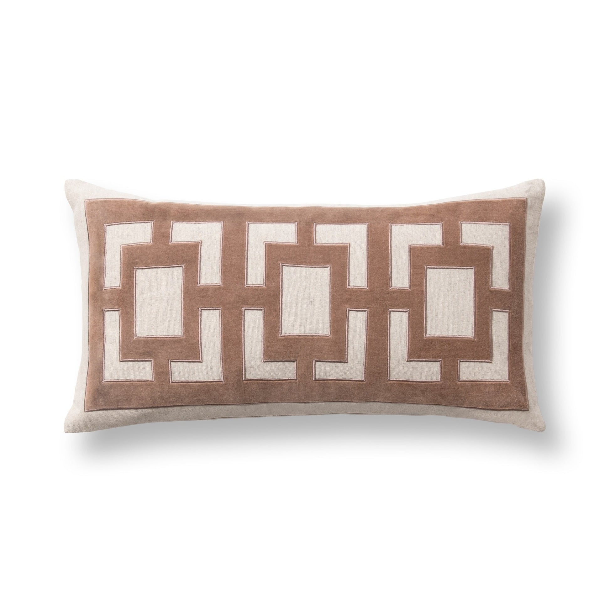 TD Corbin Frothed Brown 14x26 Throw Pillow (Set of 2) - Ornate Home