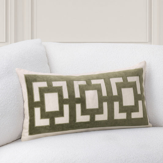 TD Corbin Olive Green 14x26 Throw Pillow (Set of 2) - Ornate Home