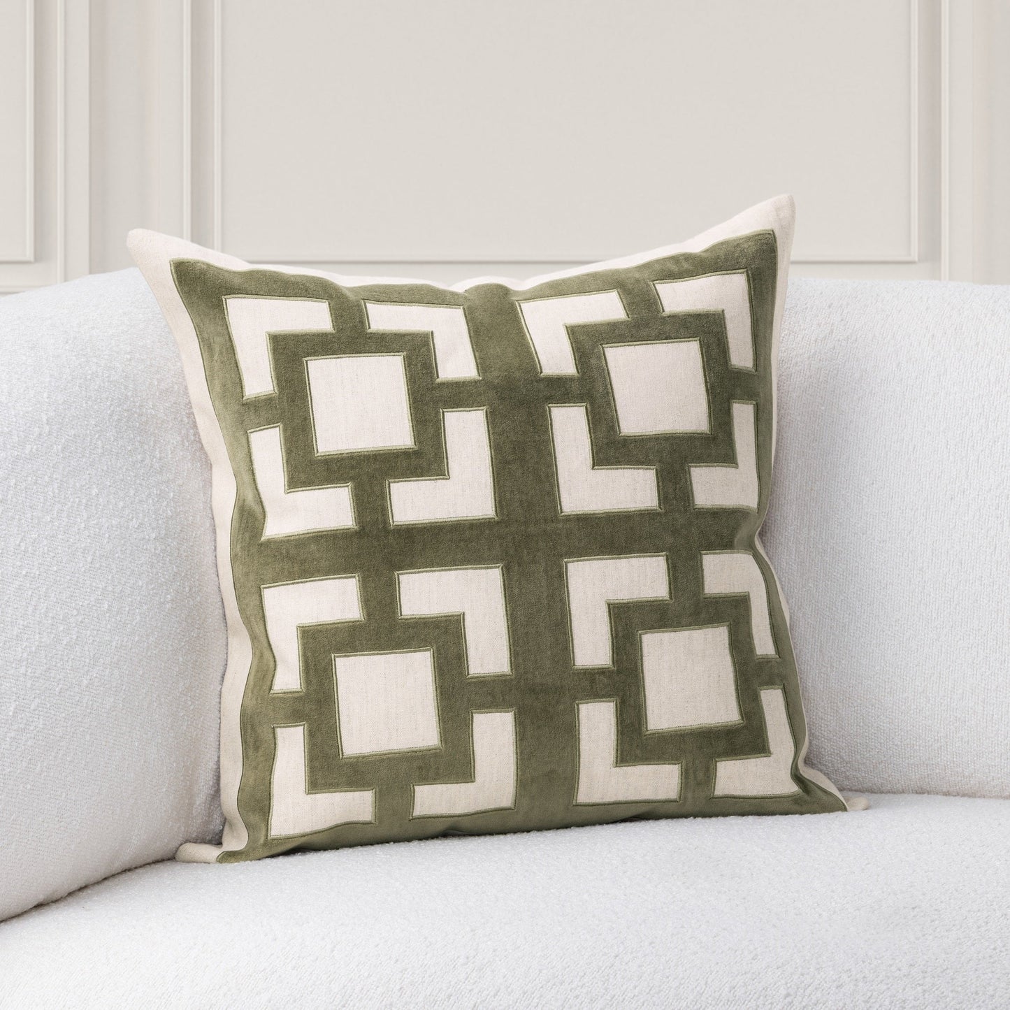 TD Corbin Olive Green 22x22 Throw Pillow (Set of 2) - Ornate Home