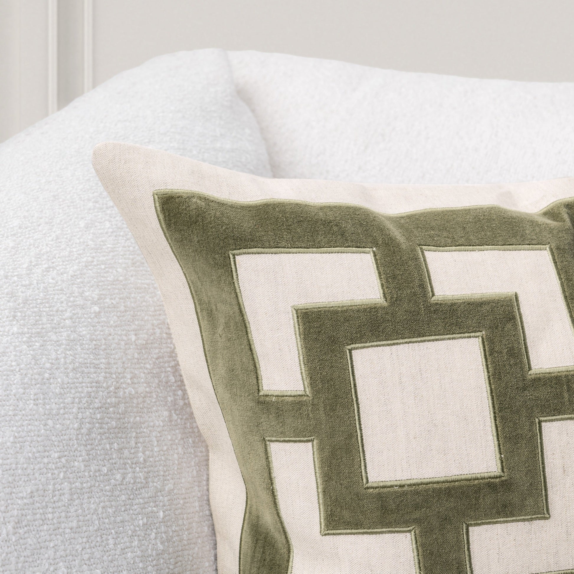 TD Corbin Olive Green 22x22 Throw Pillow (Set of 2) - Ornate Home