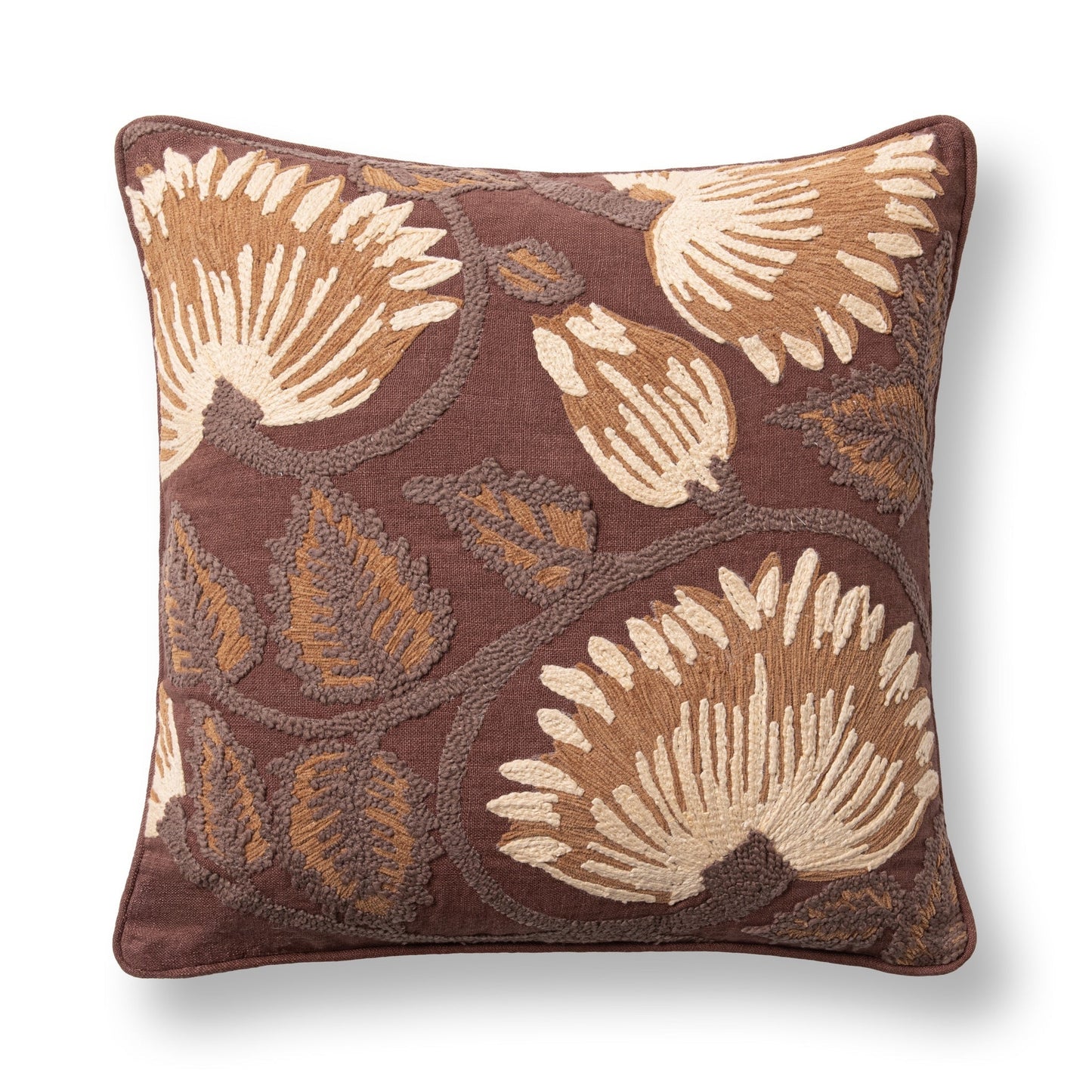 TD Folly Mahogany Multi 22x22 Throw Pillow (Set of 2) - Ornate Home