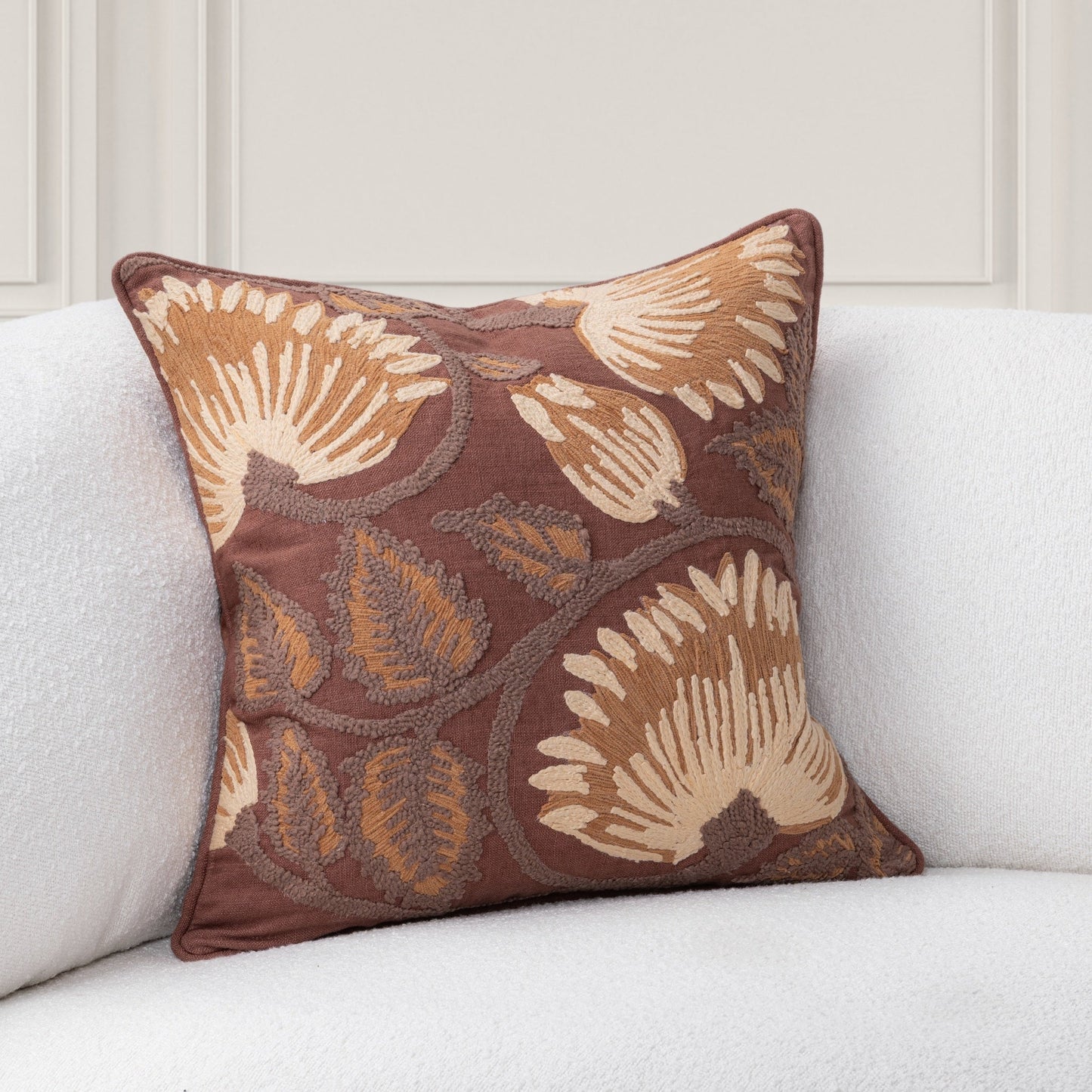 TD Folly Mahogany Multi 22x22 Throw Pillow (Set of 2) - Ornate Home