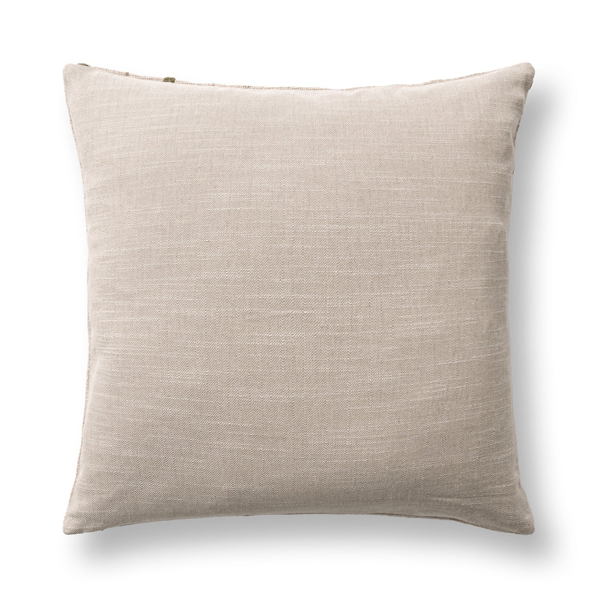 TD Katia Natural/Olive Green 20x20 Throw Pillow (Set of 2) - Ornate Home
