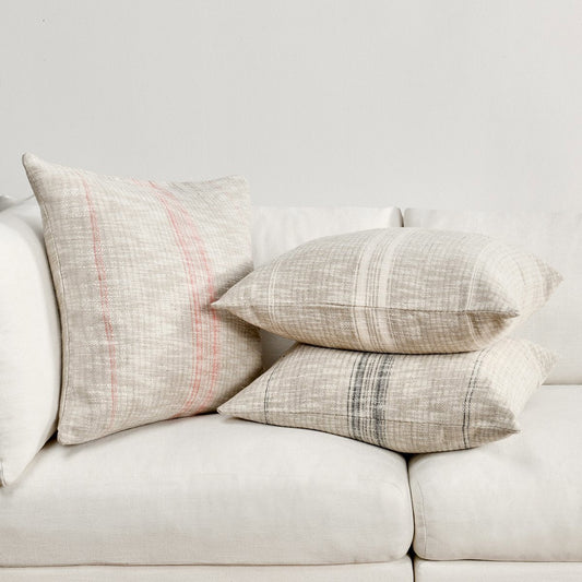 TL Ria Natural/Ivory Multiple Sizes Throw Pillow - Ornate Home