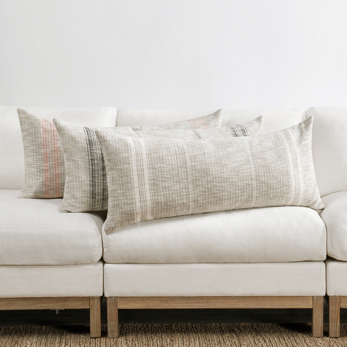 TL Ria Natural/Ivory Multiple Sizes Throw Pillow - Ornate Home