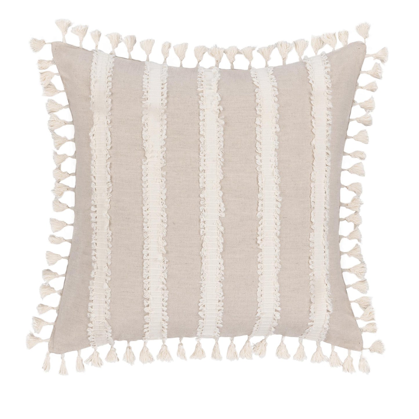 TQ Edisto Natural/Ivory Multiple Sizes Throw Pillow (Set of 2) - Ornate Home