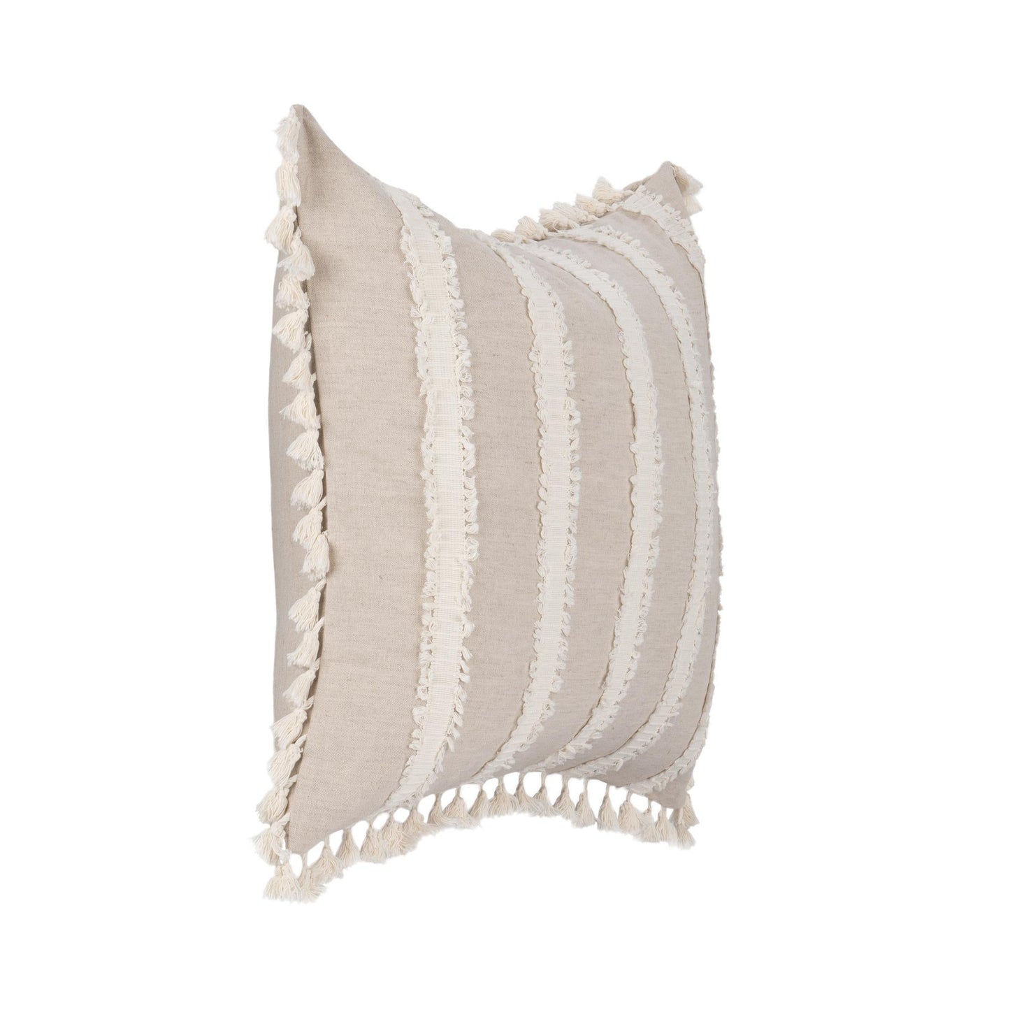 TQ Edisto Natural/Ivory Multiple Sizes Throw Pillow (Set of 2) - Ornate Home