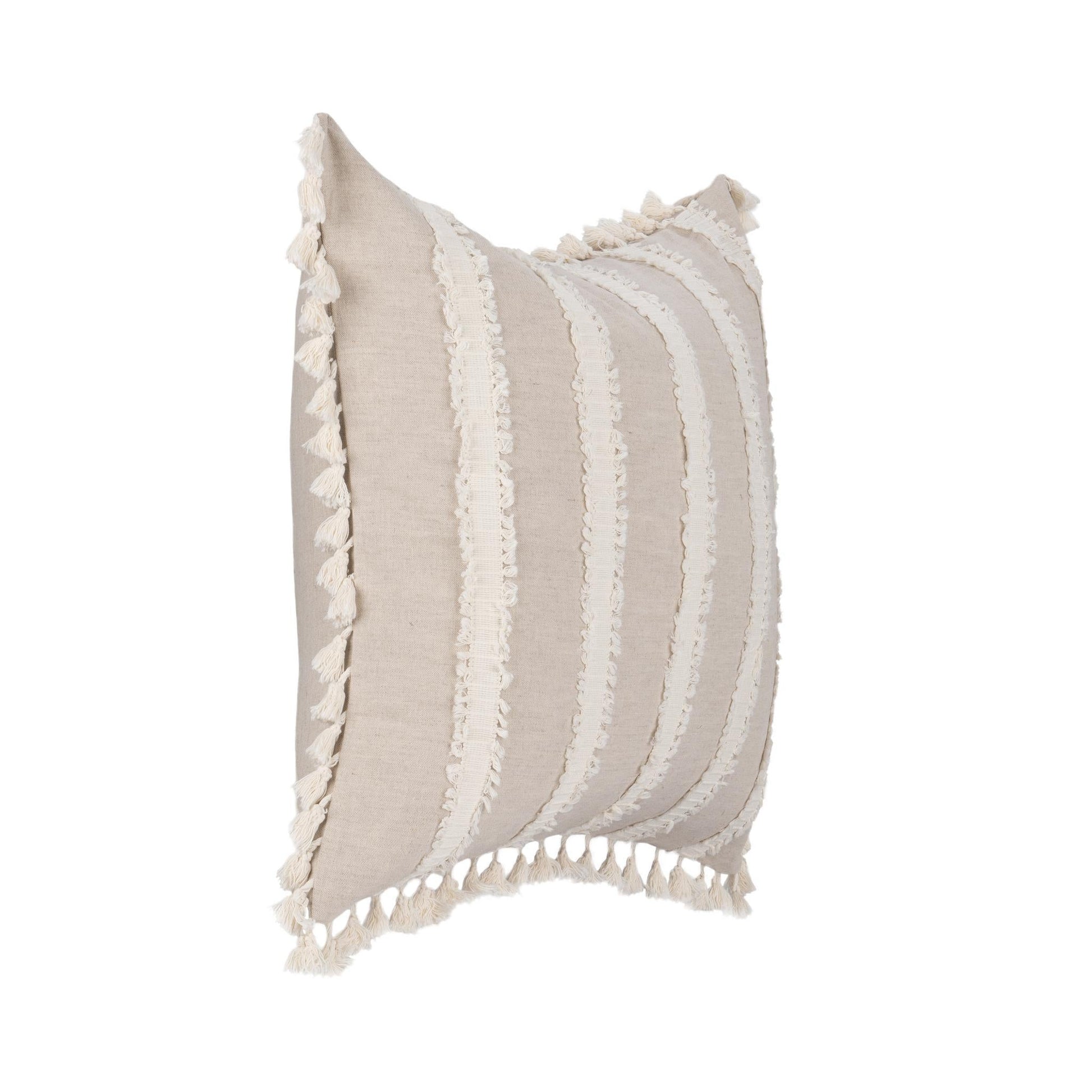 TQ Edisto Natural/Ivory Multiple Sizes Throw Pillow (Set of 2) - Ornate Home