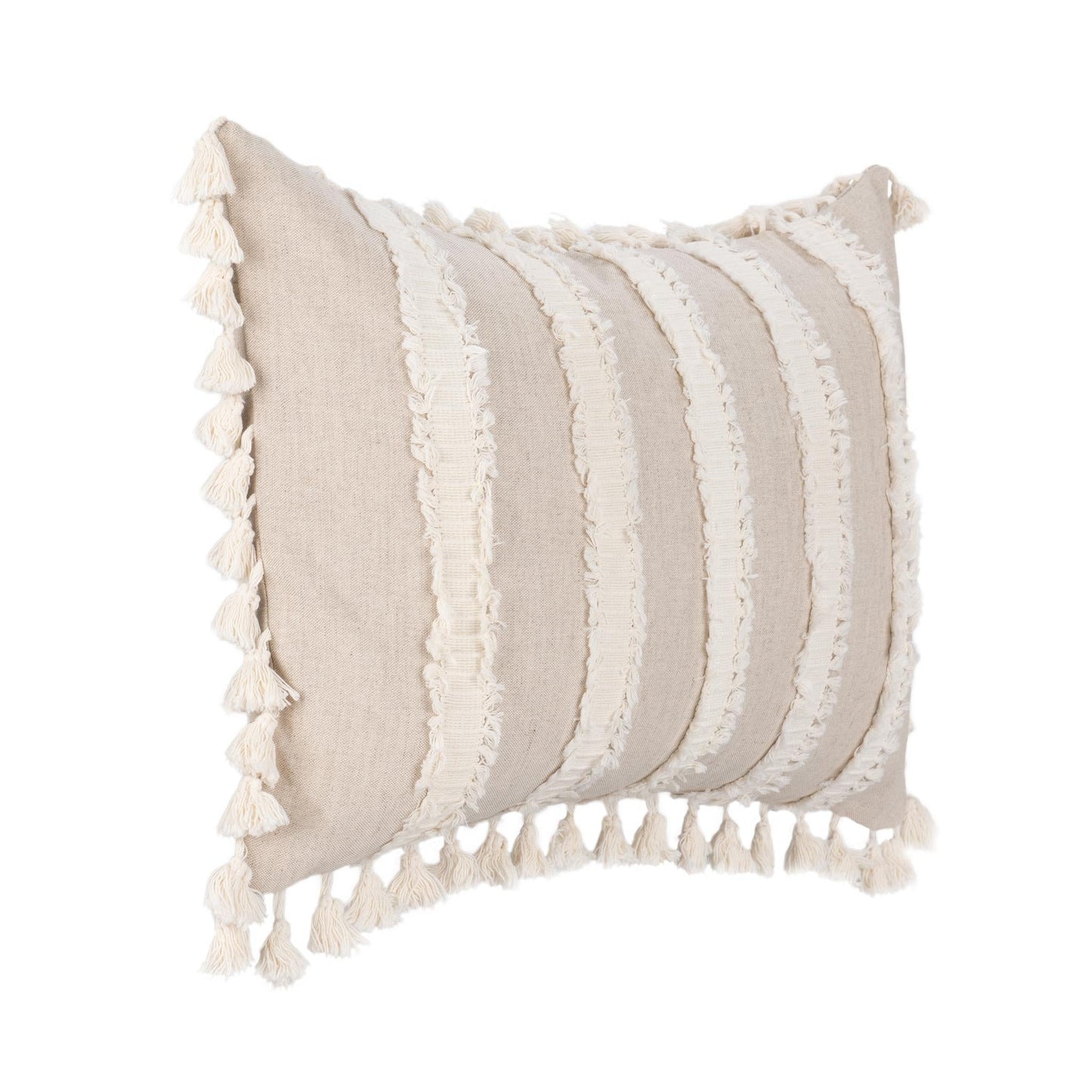 TQ Edisto Natural/Ivory Multiple Sizes Throw Pillow (Set of 2) - Ornate Home