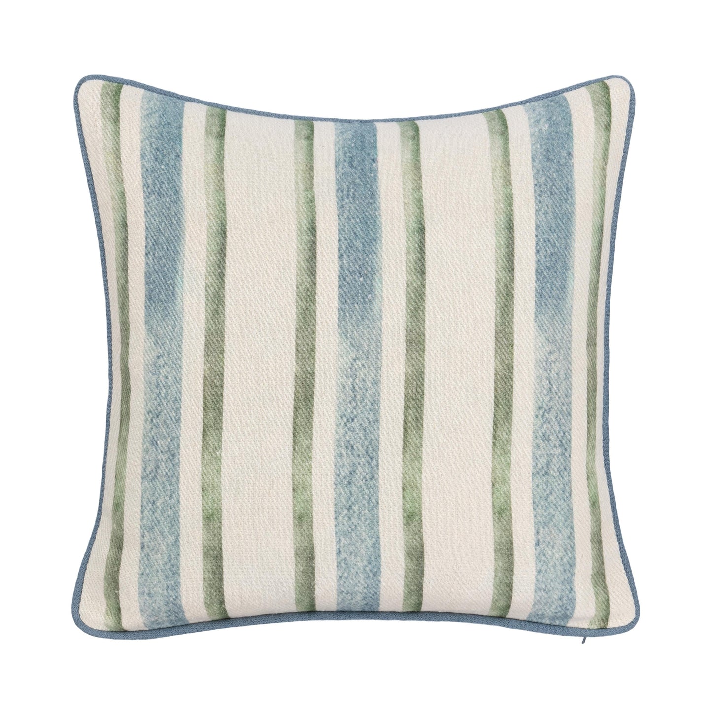 TQ Harbor Blue/Green Stripe Multiple Sizes Throw Pillow (Set of 2) - Ornate Home