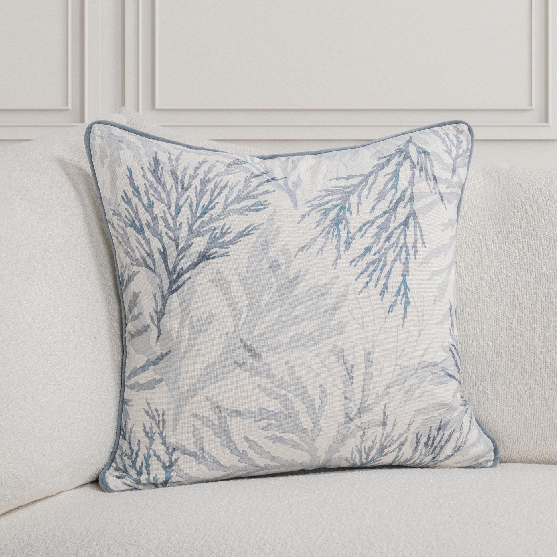 TQ Lessonia Blue 22x22 Throw Pillow (Set of 2) - Ornate Home