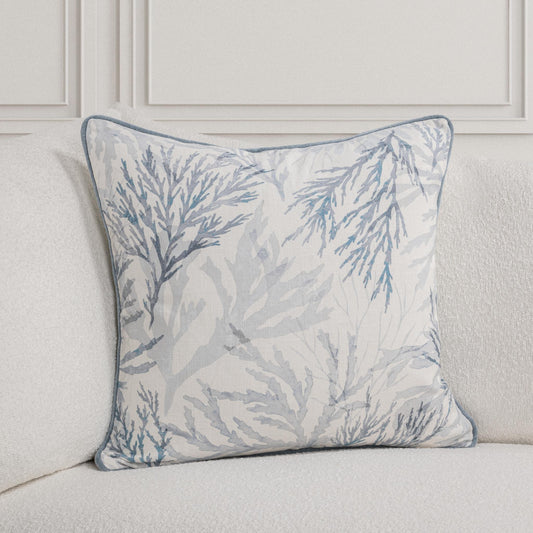 TQ Lessonia Blue 22x22 Throw Pillow (Set of 2) - Ornate Home