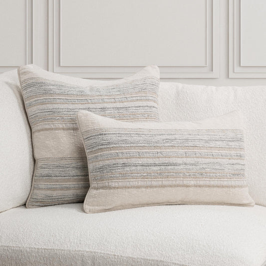 TQ Rockport Ivory Multi Multiple Sizes Throw Pillow (Set of 2) - Ornate Home