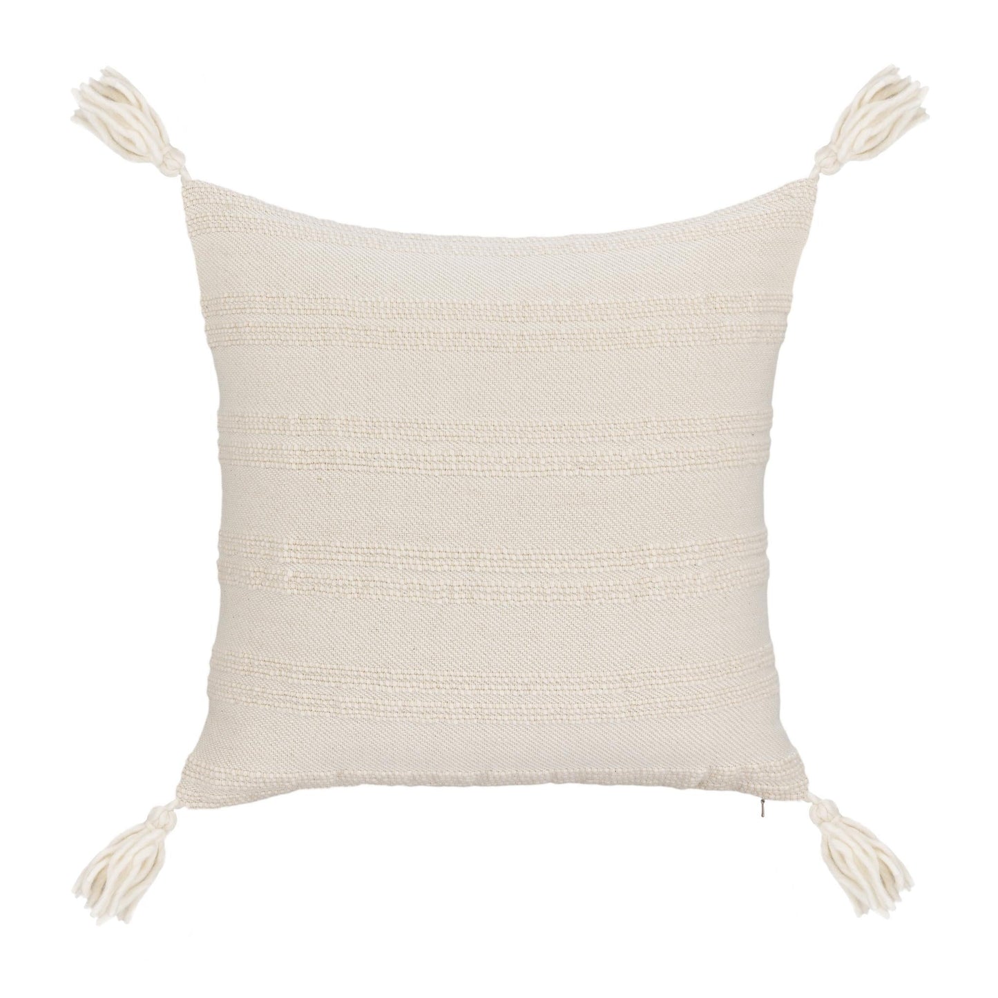 TQ York Natural/Ivory Multiple Sizes Throw Pillow (Set of 2) - Ornate Home