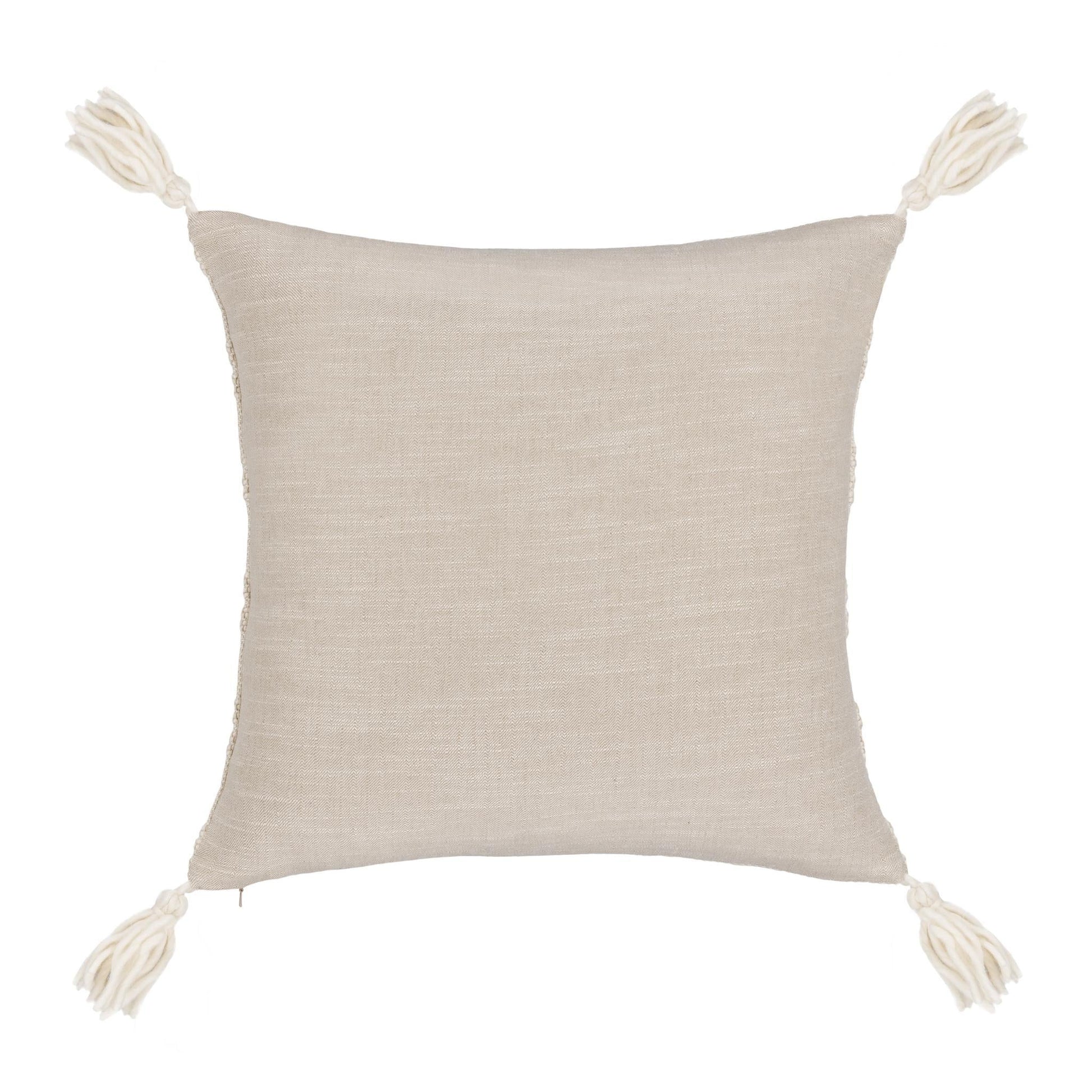 TQ York Natural/Ivory Multiple Sizes Throw Pillow (Set of 2) - Ornate Home