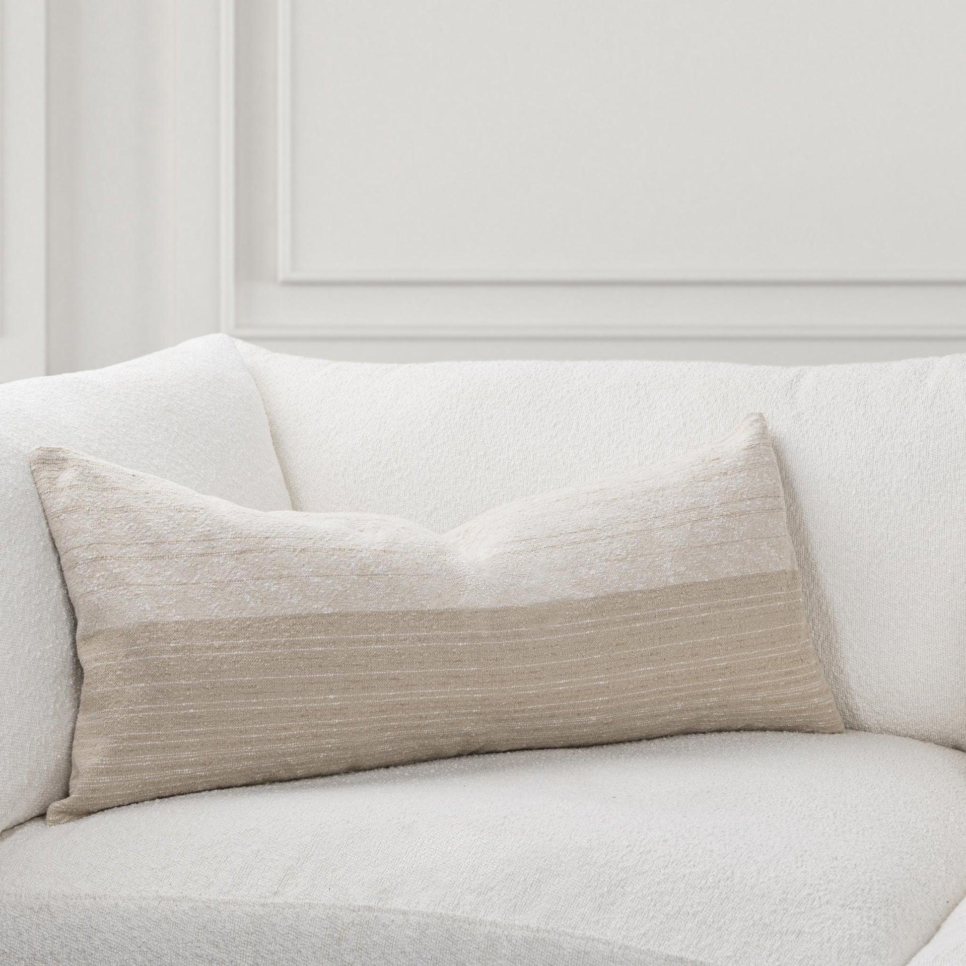 TW Beryl Natural/ Ivory Throw Pillow (Set of 2) - Ornate Home