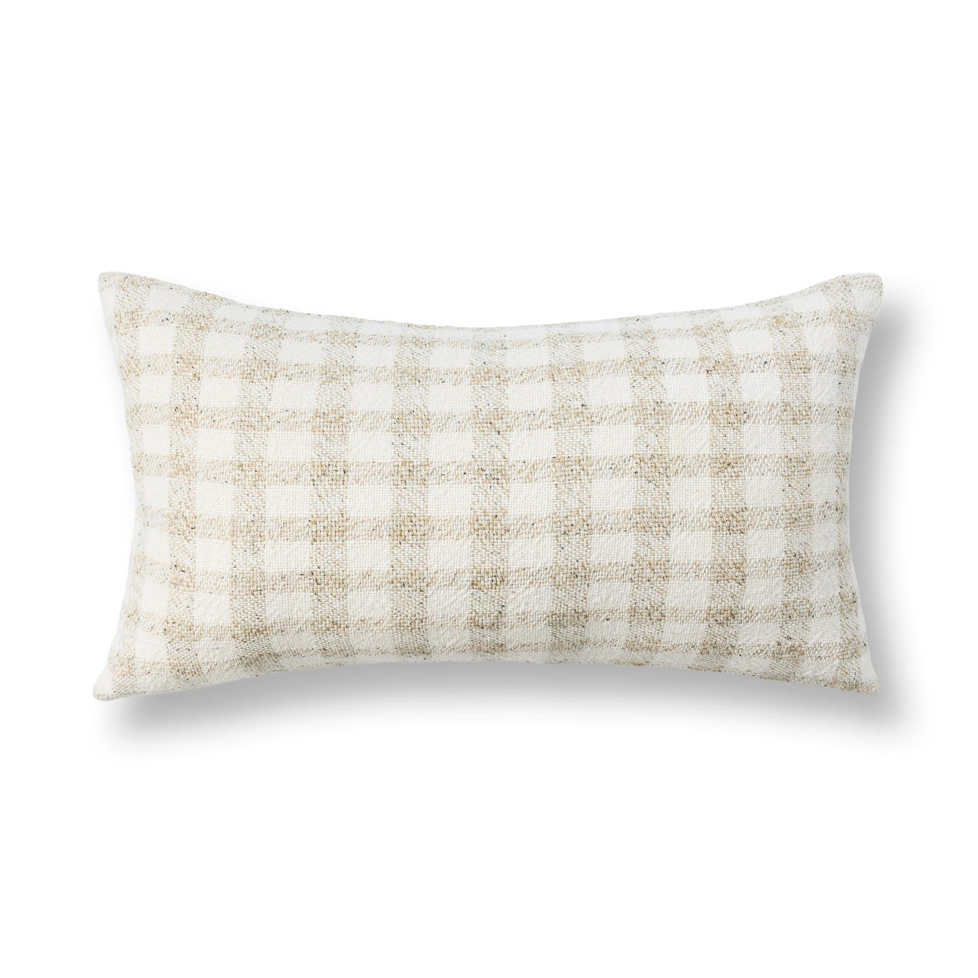 TW Sari Natural/Ivory 14x26 Throw Pillow (Set of 2) - Ornate Home