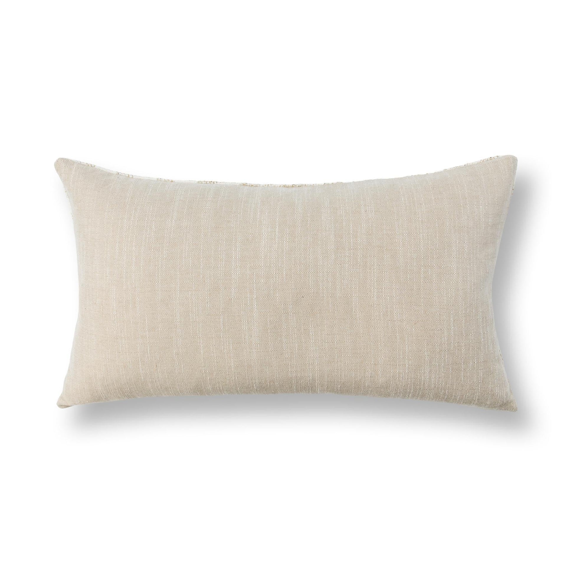TW Sari Natural/Ivory 14x26 Throw Pillow (Set of 2) - Ornate Home