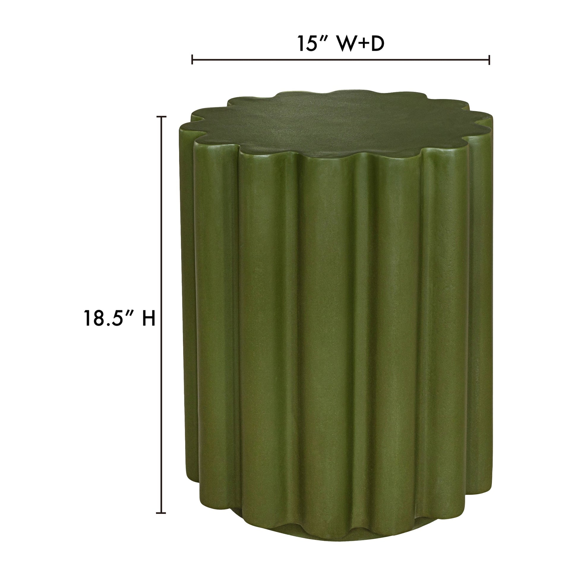 Taffy Green Accent Table - Ornate Home