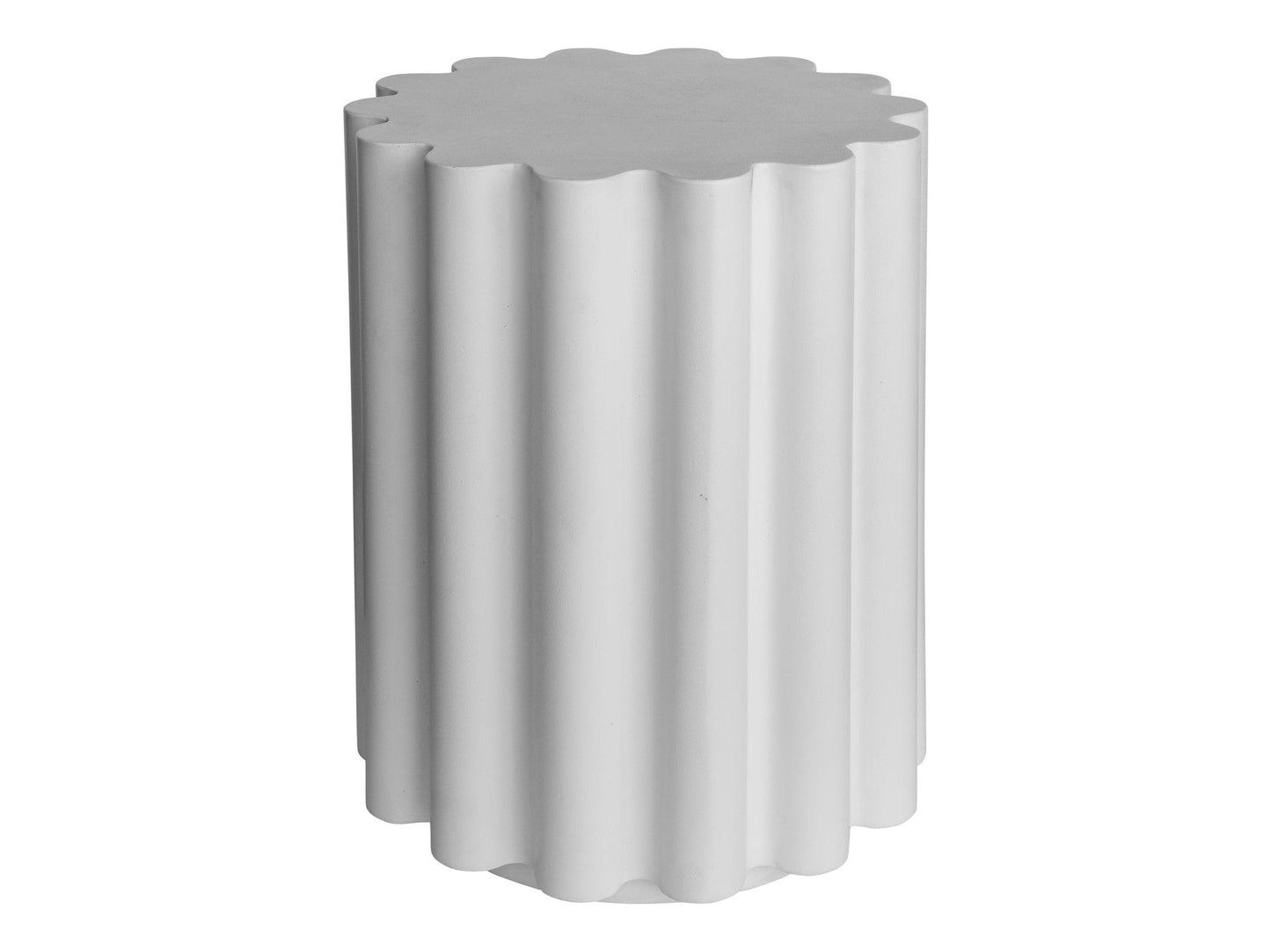 Taffy White Accent Table - Ornate Home