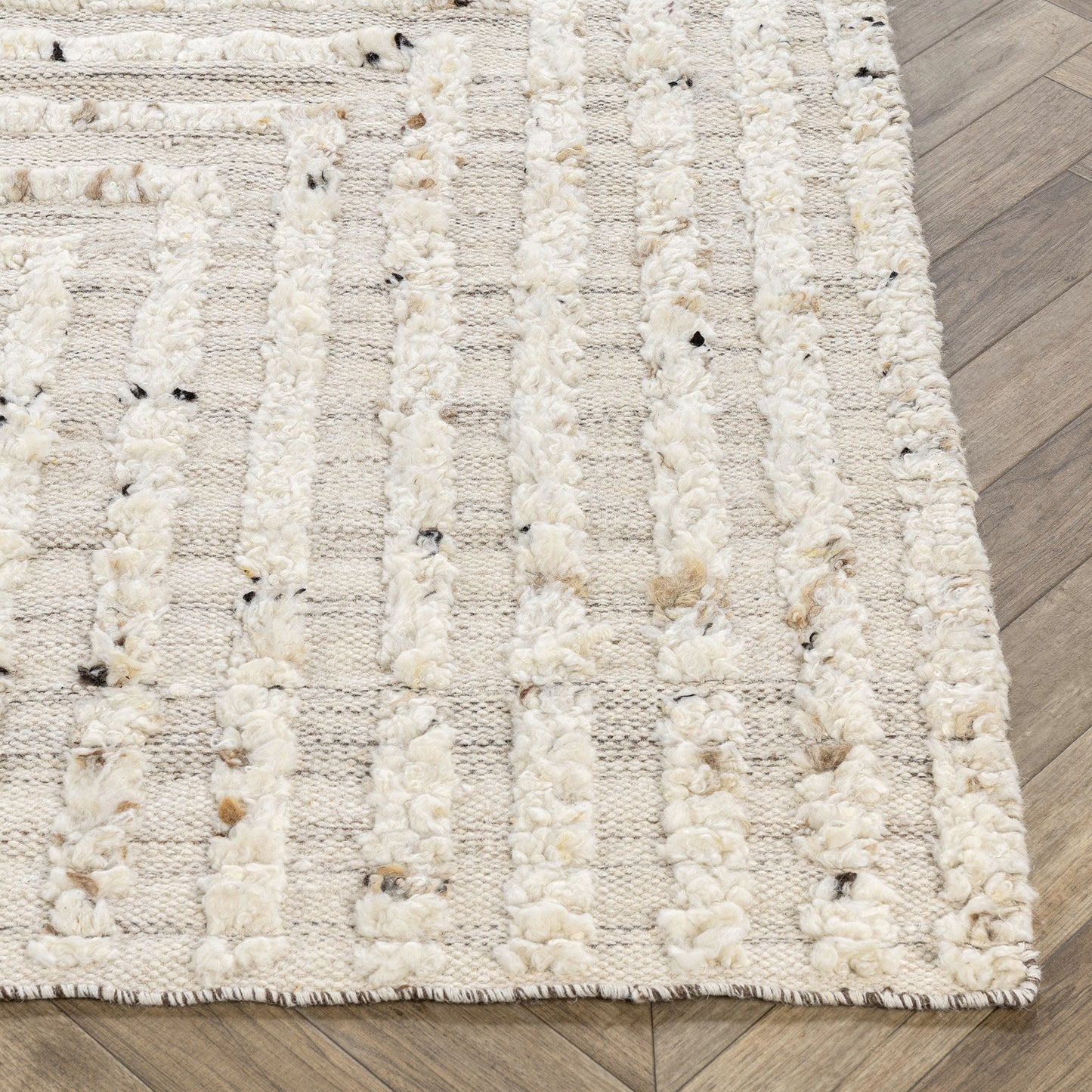 Tahoe Ivory Wool Rug - Ornate Home