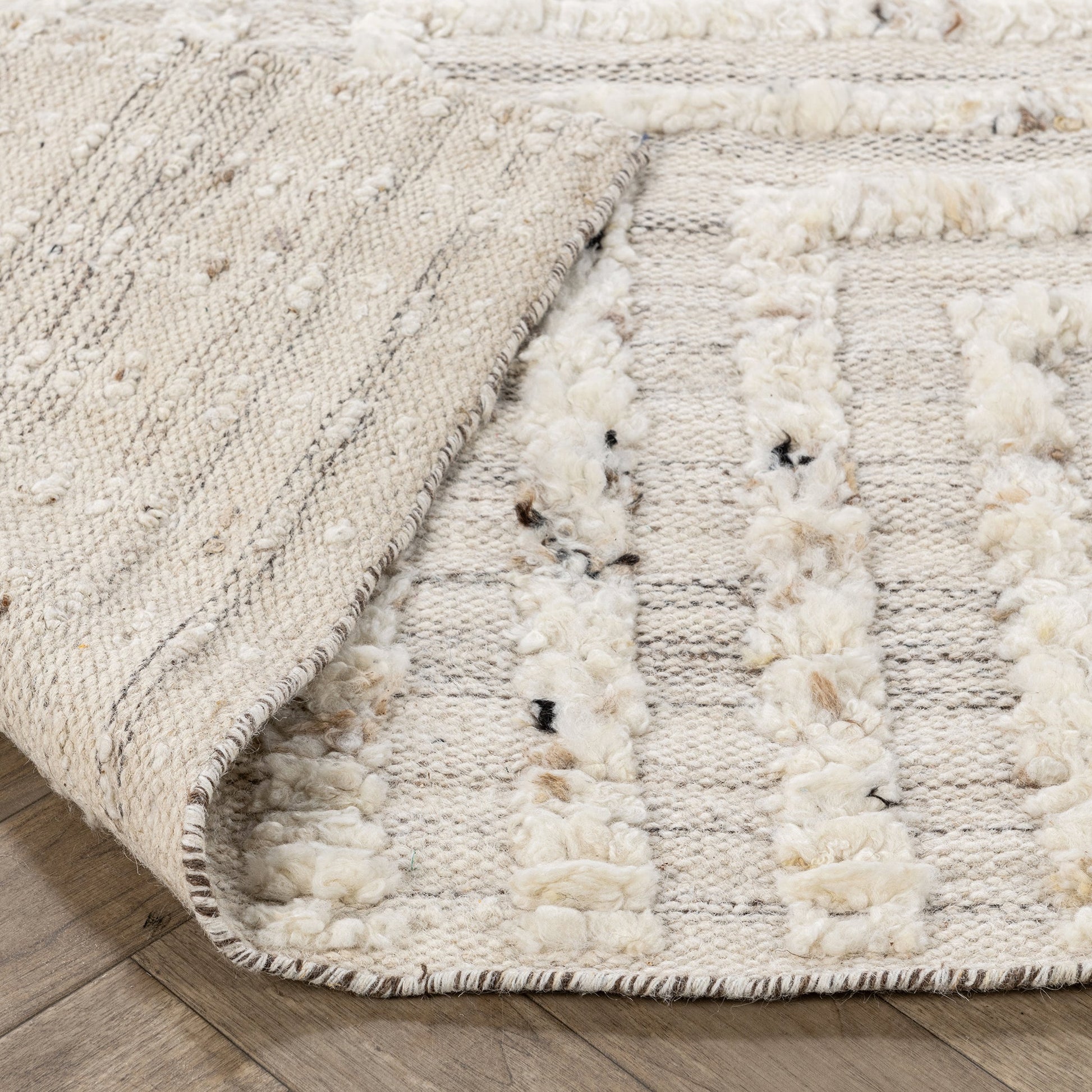 Tahoe Ivory Wool Rug - Ornate Home