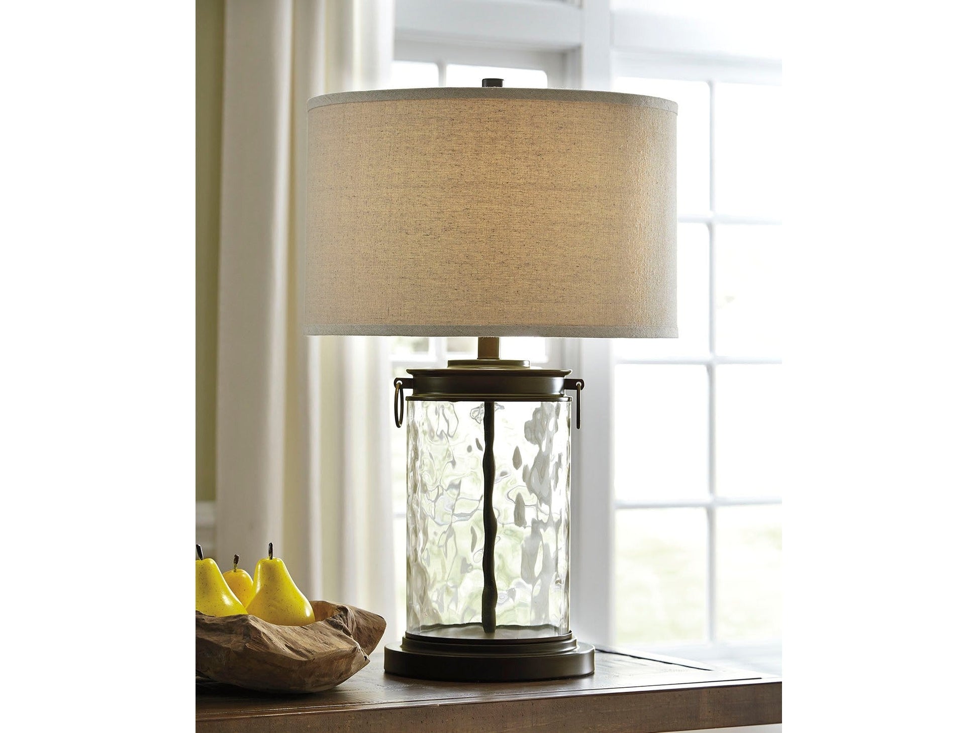 Tailynn Clear/Bronze Table Lamp (Set of 2)- Viva Furn
