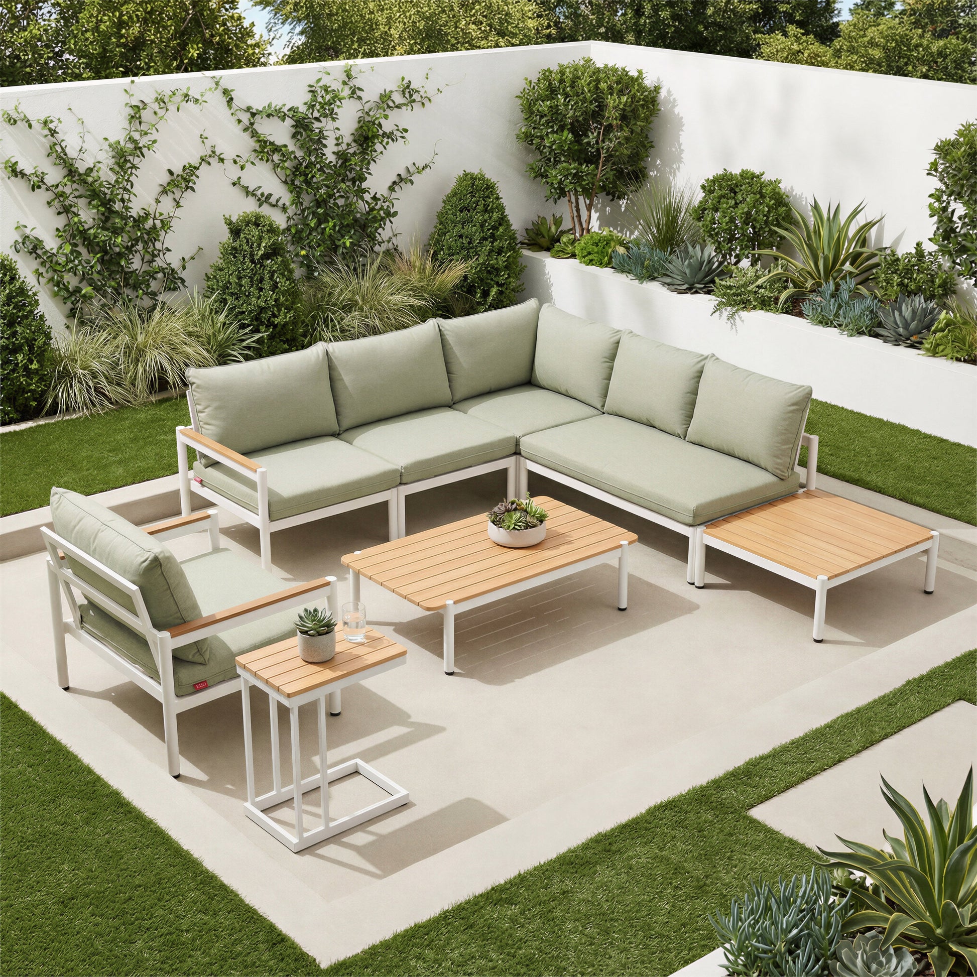 Tamaru Natural Outdoor Side Table - Ornate Home