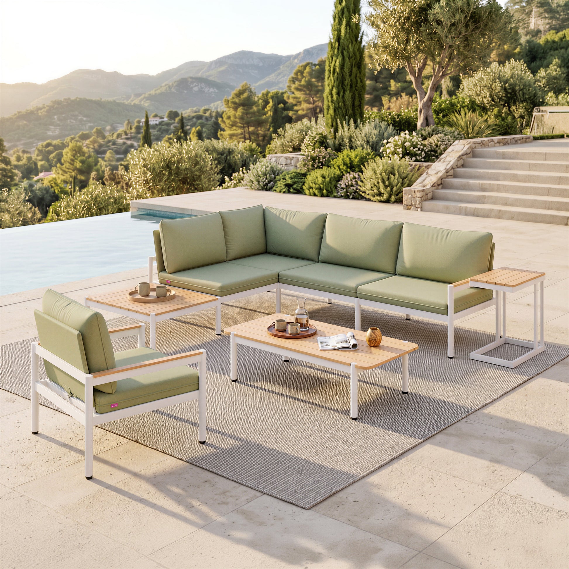 Tamaru Natural Outdoor Side Table - Ornate Home