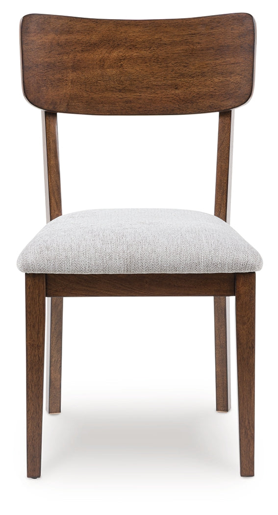 Tameride Brown Dining Upholstered Side Chair (Set of 2)- Viva Furn