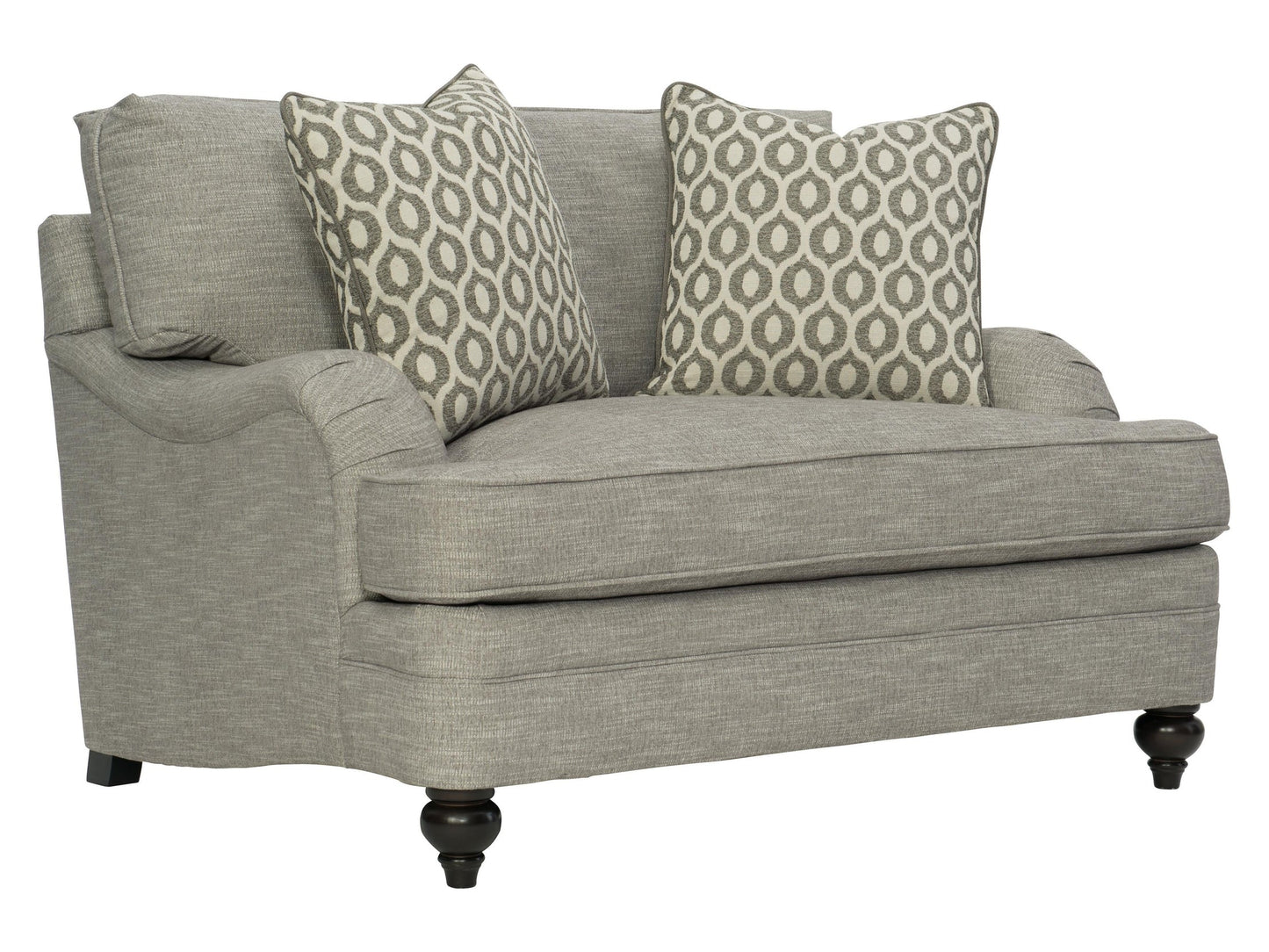 Tarleton Grey Fabric Chair 1/2 - Ornate Home