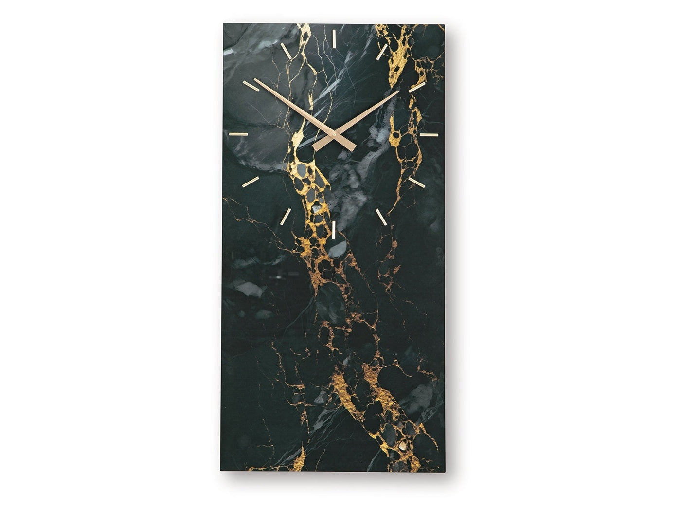Teague Black/Gold Wall Clock- Viva Furn