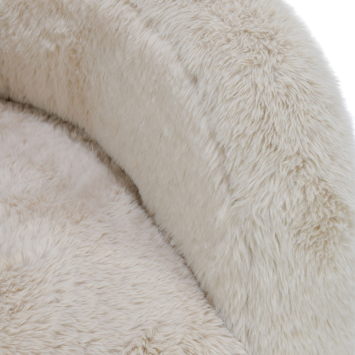 Teddy Beige Plush Accent Chair - Ornate Home