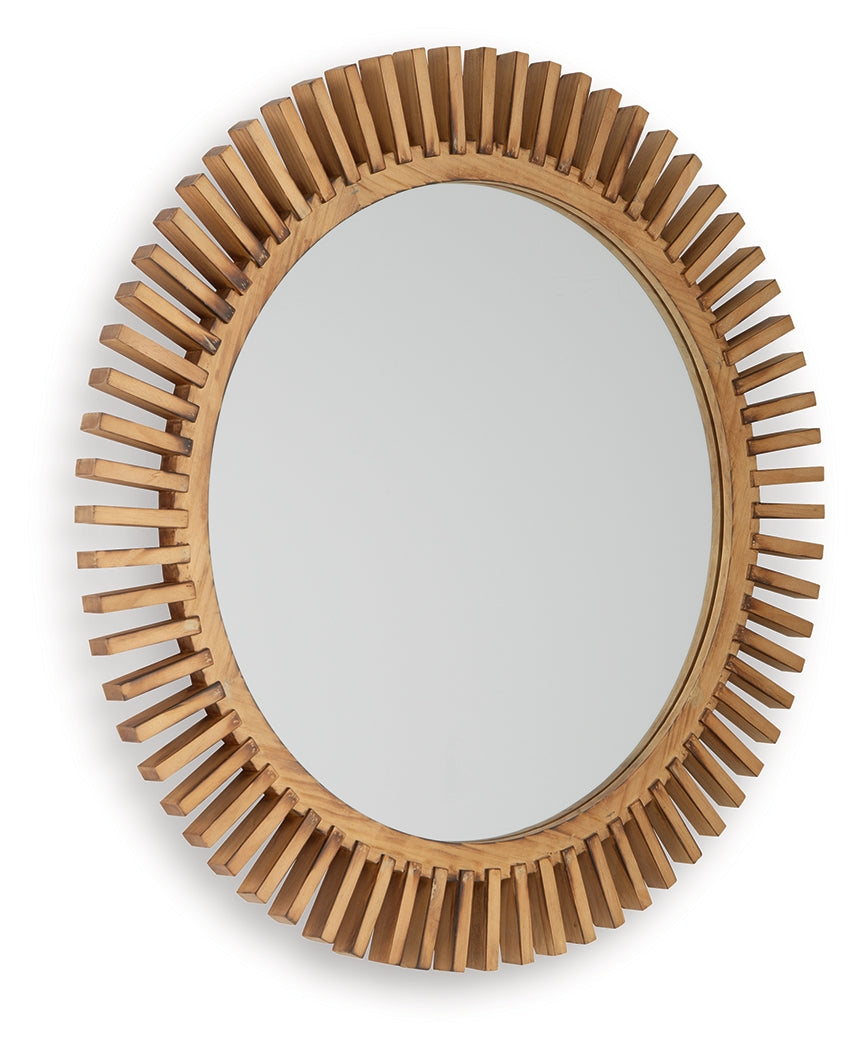 Tedwell Brown Accent Mirror- Viva Furn
