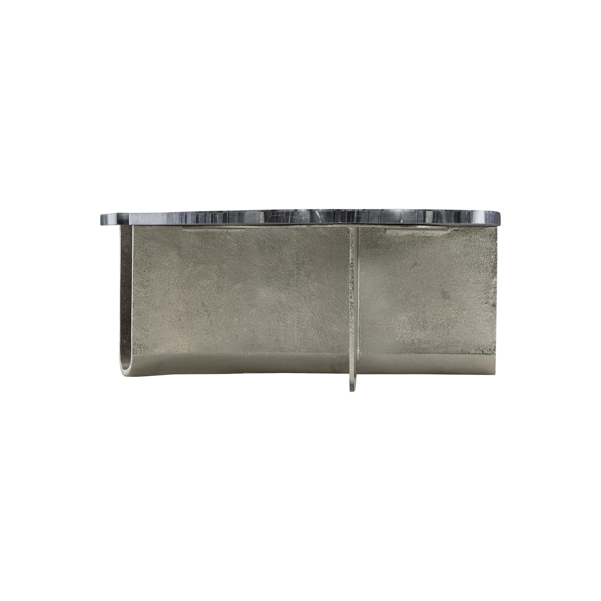 Tegan Black Forest/Shiny Nickel Cocktail Table - Ornate Home