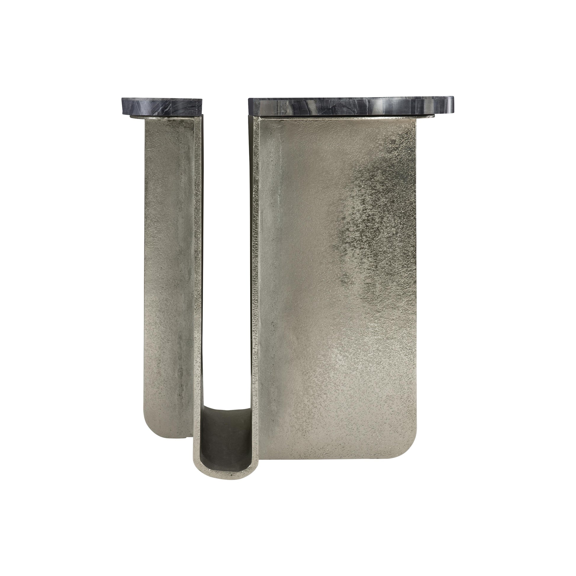 Tegan Black Forest/Shiny Nickel Side Table - Ornate Home