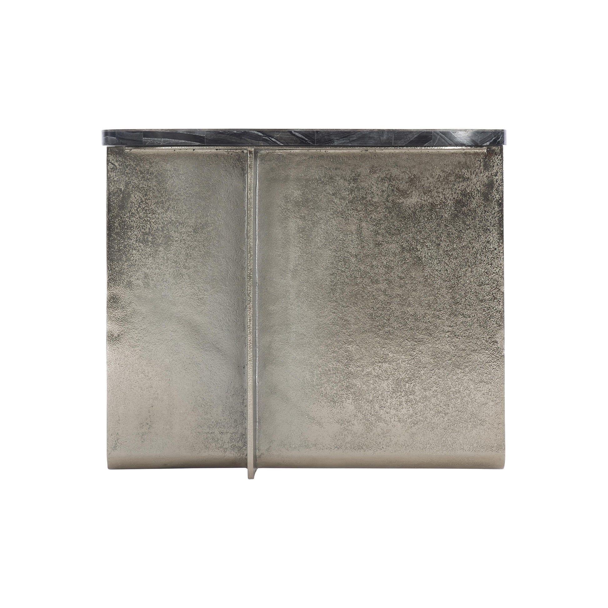 Tegan Black Forest/Shiny Nickel Side Table - Ornate Home