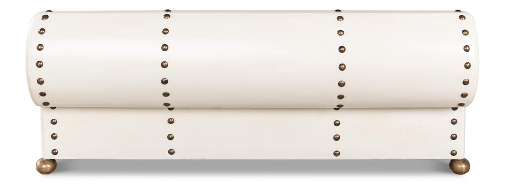 Telescope Ivory Leather Box - Ornate Home