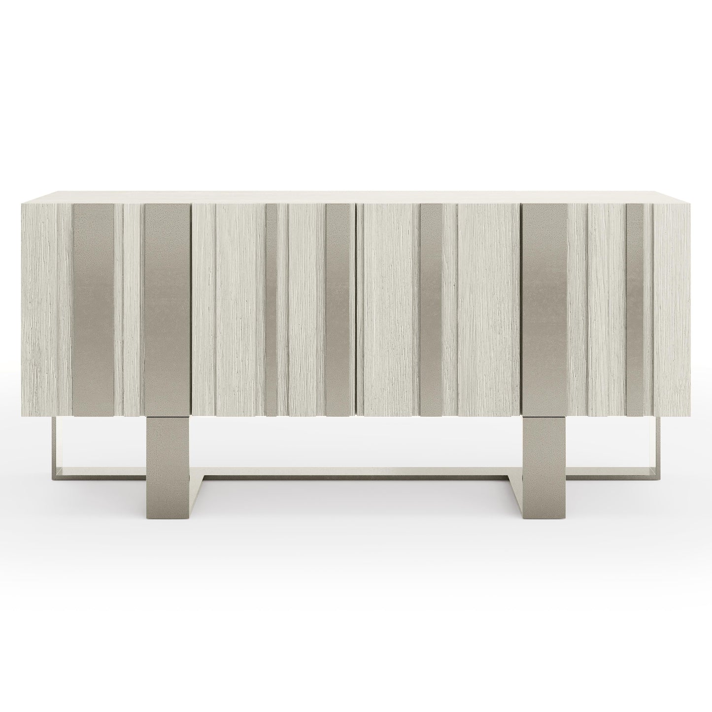 Tempo Satin Nickel/Larza Buffet (68" W) - Ornate Home
