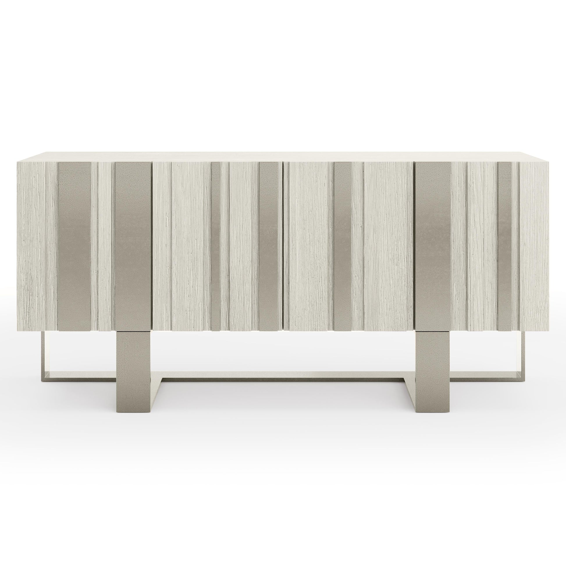 Tempo Satin Nickel/Larza Buffet (68" W) - Ornate Home
