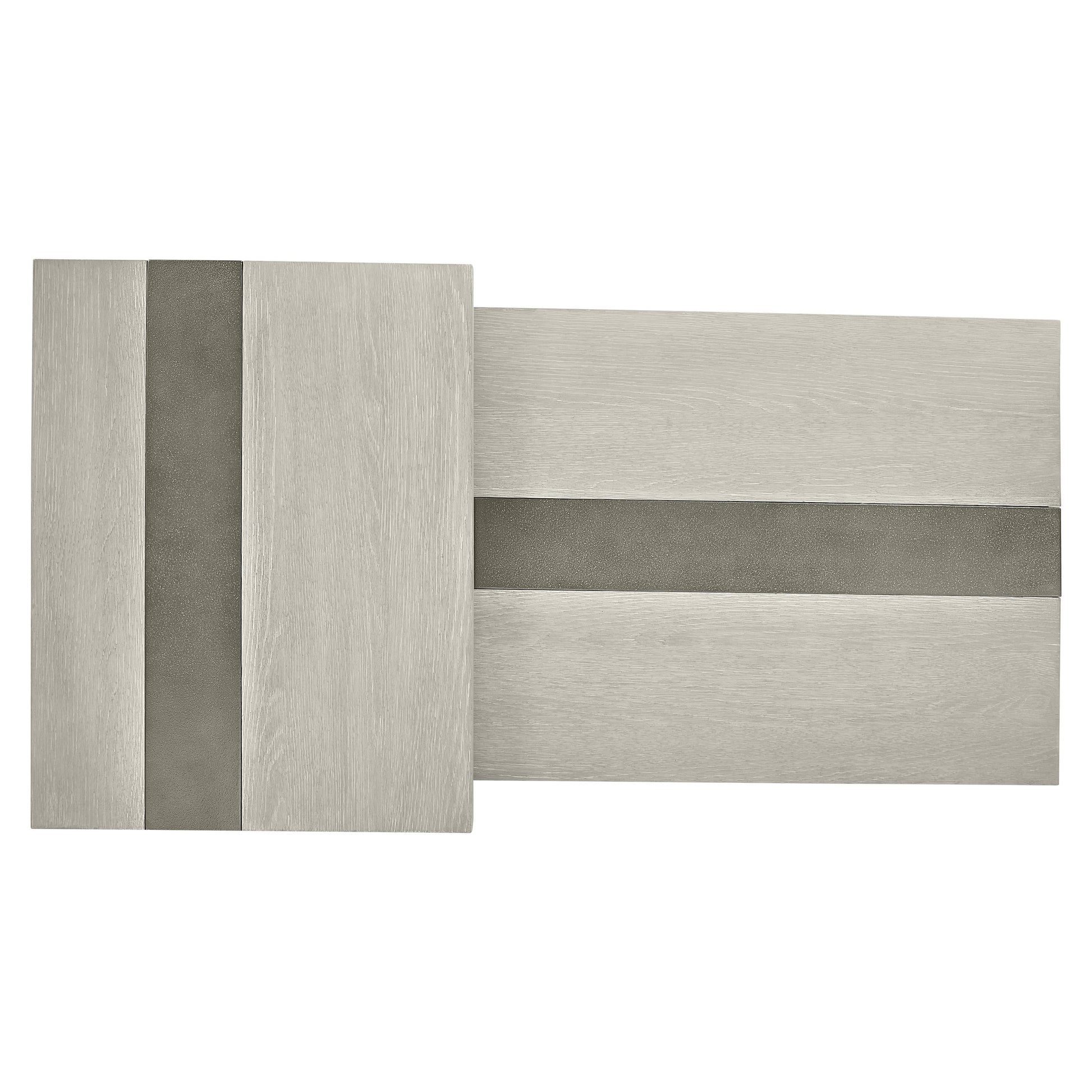 Tempo Satin Nickel/Larza Cocktail Table - Ornate Home